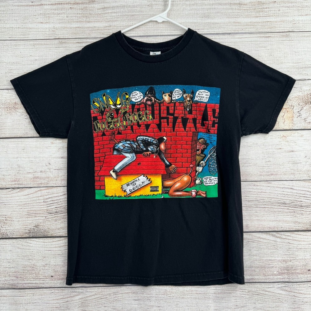 TeeStyled Snoop Dogg Doggystyle Shirt Mens‎ M Black Rap Tee Graphic Short Sleeve